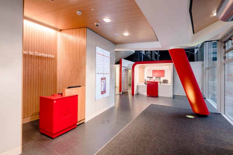 Santander Uk Capitalises On The Sophistication Of Corian For Its New London Corian Solid Surfaces Corian