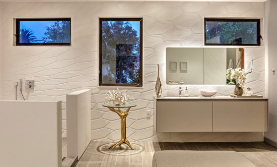 Feature Walls Designed By Mario Romano Corian Solid Surfaces