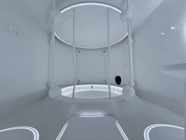 Corian<sup>®</sup> Solid Surface was used to create a unique sensory experience. Credit: Wavess Wellness Ltd